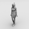 街舞区MM-角色人体-女人-VR/AR模型-3D城