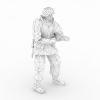 部队军人-角色人体-男人-VR/AR模型-3D城