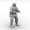 部队军人-角色人体-男人-VR/AR模型-3D城