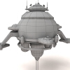 太空站-建筑-科幻-VR/AR模型-3D城