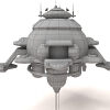太空站-建筑-科幻-VR/AR模型-3D城