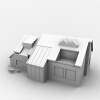 别墅-建筑-住宅-VR/AR模型-3D城