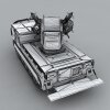 小 槲树导弹发射车-汽车-军事汽车-VR/AR模型-3D城