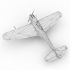 日本Ki-43战斗机-飞机-军事飞机-VR/AR模型-3D城