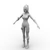 女刺客-角色人体-女人-VR/AR模型-3D城