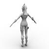 女刺客-角色人体-女人-VR/AR模型-3D城