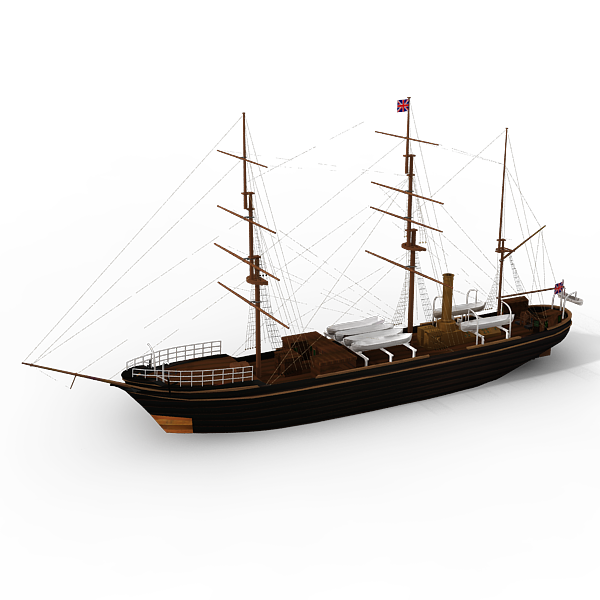 3dcity 专业的vr模型下载与分享平台英国古代帆船 船舶 客船 Vr Ar模型 3d城