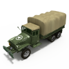 GMC军用卡车-VR/AR模型-3D城
