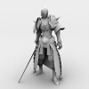 战士-角色人体-角色-VR/AR模型-3D城