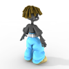个性非洲男孩-文体生活-艺术品-VR/AR模型-3D城