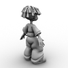 个性非洲男孩-文体生活-艺术品-VR/AR模型-3D城