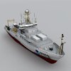 海洋气候研究船-船舶-轮船-VR/AR模型-3D城