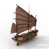 古代木帆船-船舶-其它-VR/AR模型-3D城