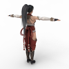 女性角色-角色人体-角色-VR/AR模型-3D城