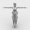 女性角色-角色人体-角色-VR/AR模型-3D城