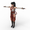 女性角色-角色人体-角色-VR/AR模型-3D城