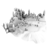 谷-建筑-基础设施-VR/AR模型-3D城