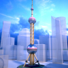 上海东方明珠电视塔-建筑-基础设施-VR/AR模型-3D城