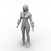 女战士-角色人体-角色-VR/AR模型-3D城