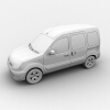 小型面包车-汽车-家用汽车-VR/AR模型-3D城