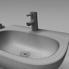现代浴室 水咀-建筑-卫浴-VR/AR模型-3D城