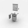 现代浴室 水咀-建筑-卫浴-VR/AR模型-3D城