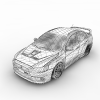 Mitsubishi Lancer Evolution X-汽车-家用汽车-VR/AR模型-3D城