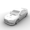 Mitsubishi Lancer Evolution X-汽车-家用汽车-VR/AR模型-3D城
