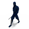 忍者-角色人体-角色-VR/AR模型-3D城