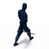 忍者-角色人体-角色-VR/AR模型-3D城