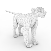 母狮狮子-角色人体-角色-VR/AR模型-3D城