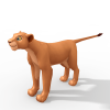 母狮狮子-角色人体-角色-VR/AR模型-3D城