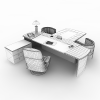office table-家居-桌椅-VR/AR模型-3D城