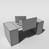办公桌-家居-桌椅-VR/AR模型-3D城