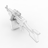 M249加瞄准器-VR/AR模型-3D城