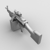 M249加瞄准器-VR/AR模型-3D城
