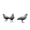 三只鸟装饰-文体生活-艺术品-VR/AR模型-3D城