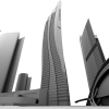 CBD-建筑-办公-VR/AR模型-3D城