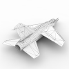 达索幻影F1-飞机-军事飞机-VR/AR模型-3D城