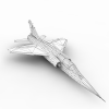 达索幻影F1-飞机-军事飞机-VR/AR模型-3D城