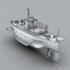 潜艇-船舶-货船-VR/AR模型-3D城
