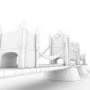 伦敦塔桥-建筑-办公-VR/AR模型-3D城