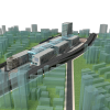 商业建筑鸟瞰-建筑-办公-VR/AR模型-3D城