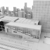 商业建筑鸟瞰-建筑-办公-VR/AR模型-3D城
