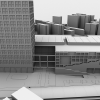 商业建筑鸟瞰-建筑-办公-VR/AR模型-3D城