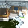 中式内庭院-建筑-古建筑-VR/AR模型-3D城
