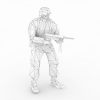 部队军人-角色人体-男人-VR/AR模型-3D城