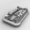 中国海军726型气垫登陆艇-船舶-军事船舶-VR/AR模型-3D城