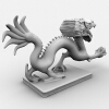 中国风格龙雕塑-文体生活-艺术品-VR/AR模型-3D城