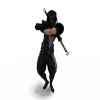 忍者模型--风魔小太郎-角色人体-角色-VR/AR模型-3D城